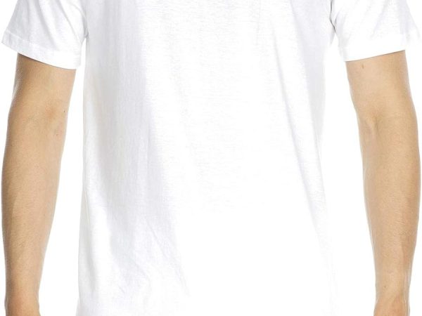 Men's T Shirt Scoop Neck  Underwear (Pack of 1), White, Medium