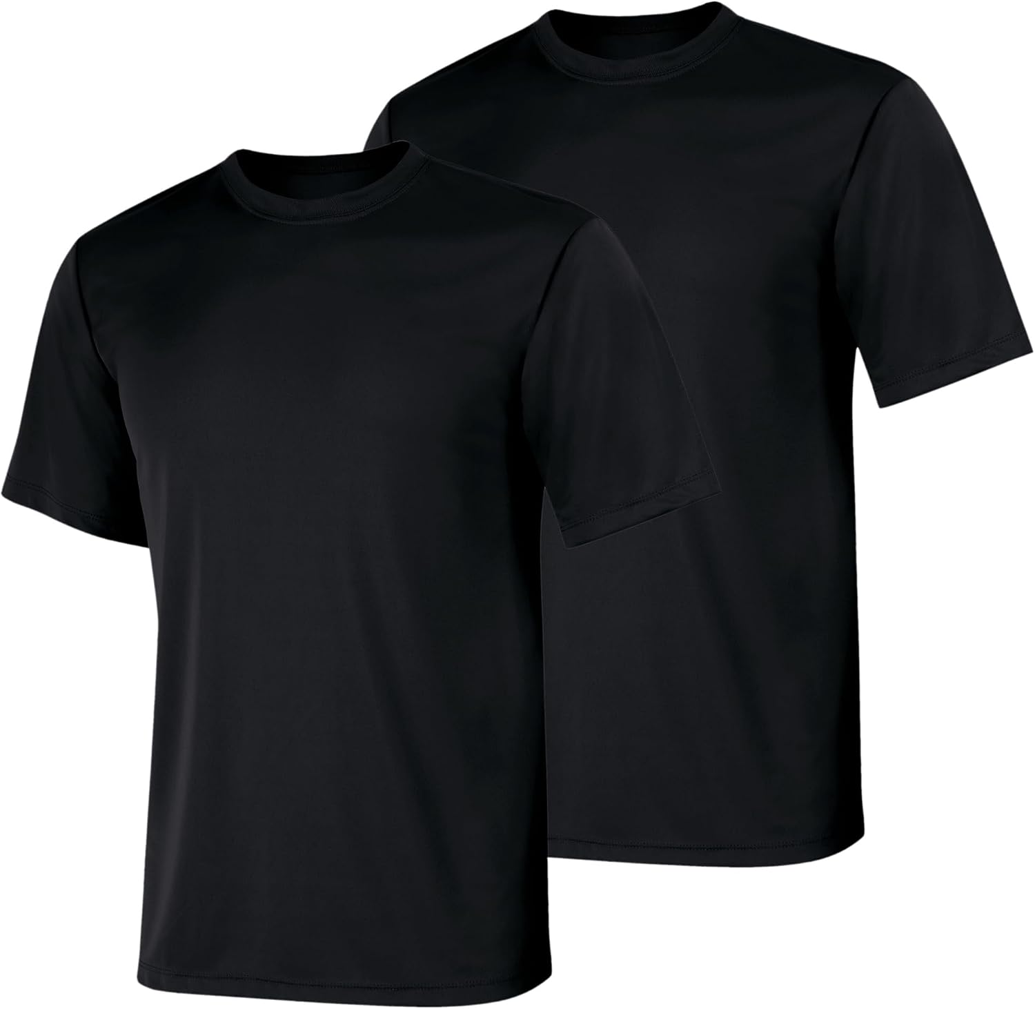 Men's Cool Dri Performance T Shirt, Moisture Wicking Short Sve Tee, 40+ UPF Protection, 2 Or 5 Pack