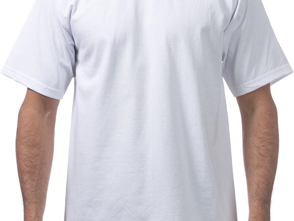 Men's Heavyweight Cotton Short Sve Crew Neck T Shirt