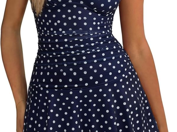 Womens Sexy Boat Neck Mini Dress Sleeveless Mesh Ruched Drop Waist Y2k Party Dresses