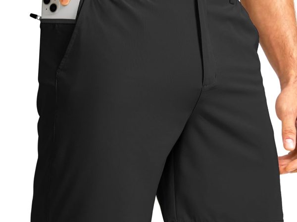 7 Inch Lightweight Stretch Golf Shorts with 3 Pockets
