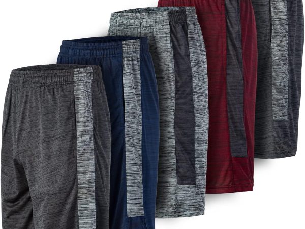 5 Pack Quick Dry Active Performance Shorts