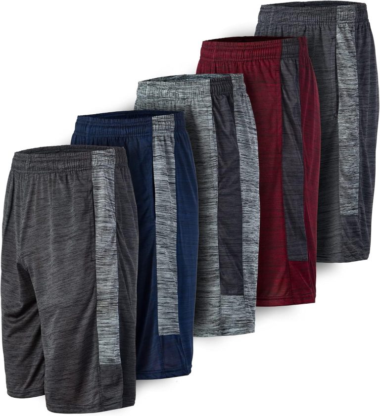 5 Pack Quick Dry Active Performance Shorts