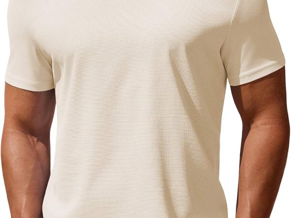 Men's T Shirt Short Sleeve Crew Neck T Shirt Casual Summer Classic Basic Tee Shirts